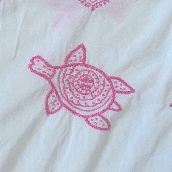 Gretchen Scott designs embroidered tunic/cover-up, Girls size 6/8 - Picture 2 of 9